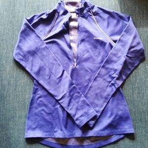 Columbia Pullover 1/4 Zip Purple/Metallic